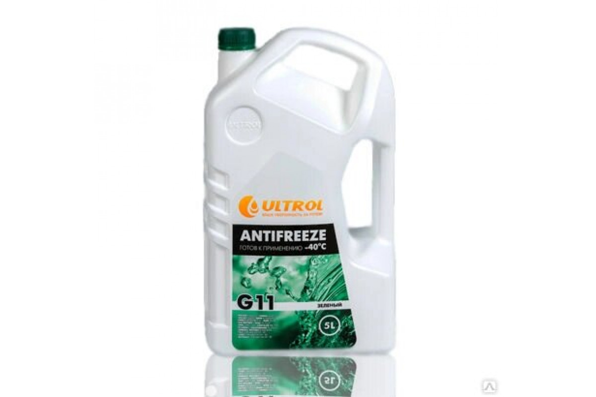 Антифриз ULTROL G11 Зелёный -40С 5 л.